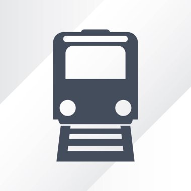 Tren simge vektör, Modern ulaşım işareti, Web sitesi, sosyal medya, kullanıcı arabirimi, mobil uygulaması, Eps10