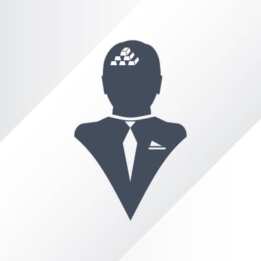 Altın baş ile işadamı