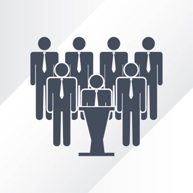 İnsanlar simgesini trendy düz stil. Kalabalık işareti. Web sitesi tasarımı, logo, app, UI kişi simgesi. Vektör çizim, Eps10.