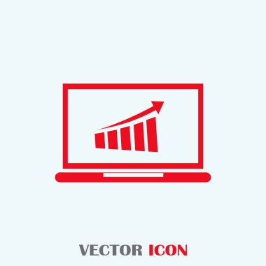 laptop kar kavramı. vektör çizim