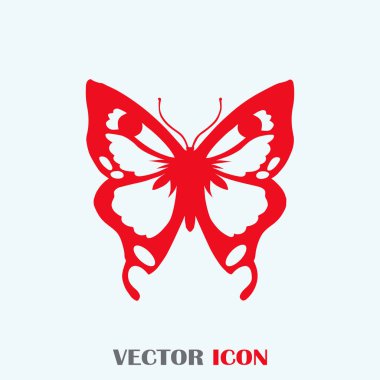 Kelebek logo grafik tasarım konsepti.