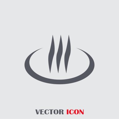 Buhar vektör simge tasarlamak duman