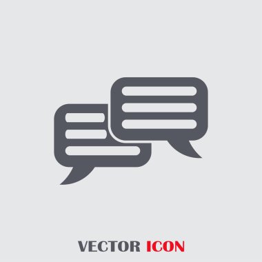 sohbet işareti vektör simgesi