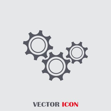 Dişli simgesini. Vektör, Eps 10