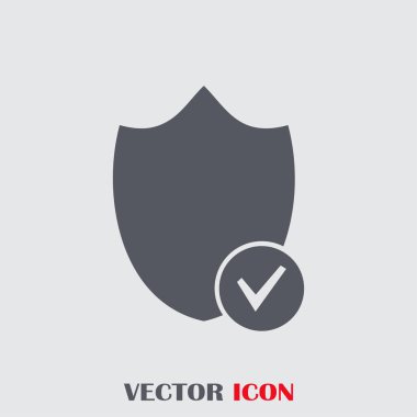 Kalkan vektör web simgesi