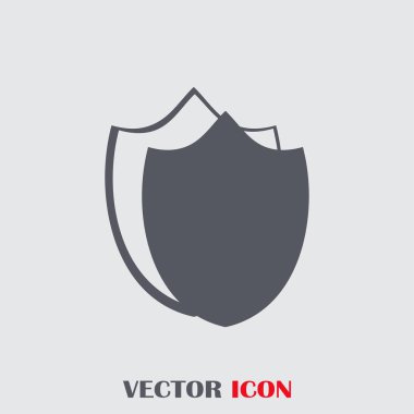 Kalkan vektör web simgesi