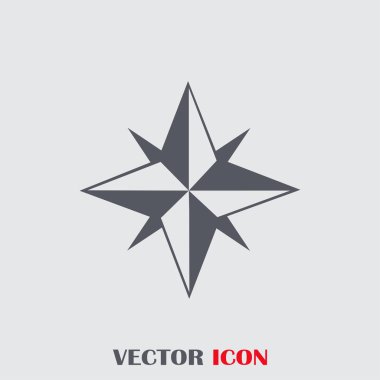 Beyaz arka planda arka Rüzgar gülü. eps10