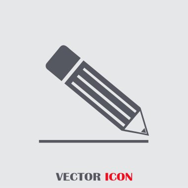 Kalem simgesi, vektör illüstrasyonu