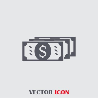 düz dolar işareti simgesi