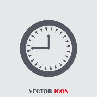 Saat vektör web simgesi
