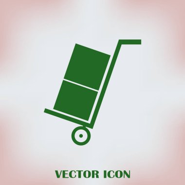 Bagaj web vektör simgesi.