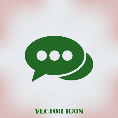 sohbet işareti vektör simgesi