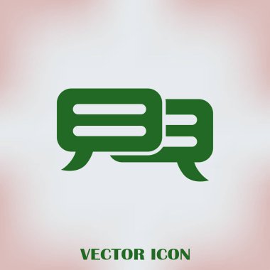 sohbet işareti vektör simgesi