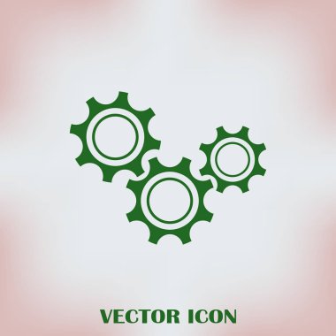Dişli simgesini. Vektör, Eps 10