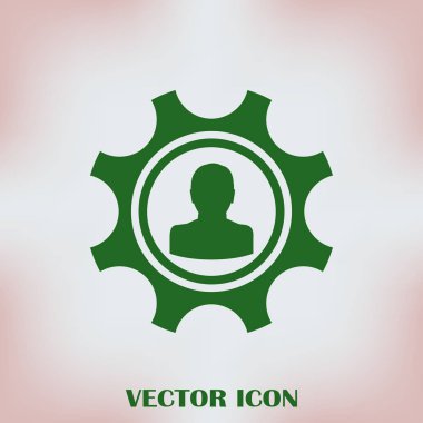 Dişli simgesini. Vektör, Eps 10