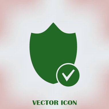 Kalkan vektör web simgesi