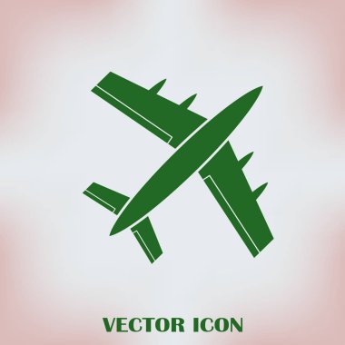 Uçak vektör web simgesi