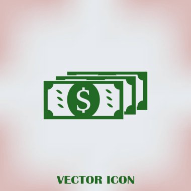 düz dolar işareti simgesi