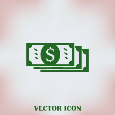 düz dolar işareti simgesi