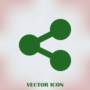 Molekül simgesi. vektör illüstrasyonu