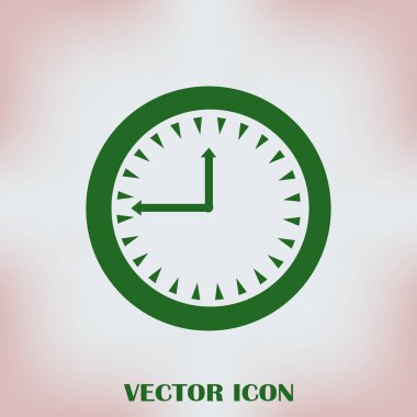 Saat vektör web simgesi