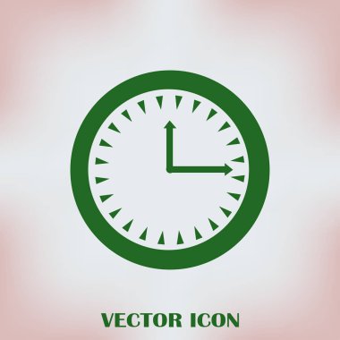 Saat vektör web simgesi