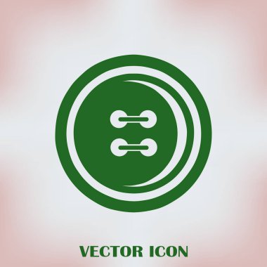 Düğme simgesi. Vektör tasarımı.