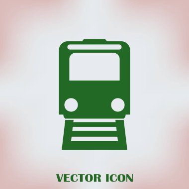 Tren simge vektör, Modern ulaşım işareti, Web sitesi, sosyal medya, kullanıcı arabirimi, mobil uygulaması, Eps10