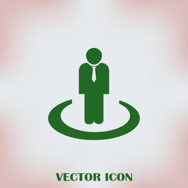 Adam vektör web simgesi