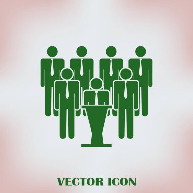 İnsanlar simgesini trendy düz stil. Kalabalık işareti. Web sitesi tasarımı, logo, app, UI kişi simgesi. Vektör çizim