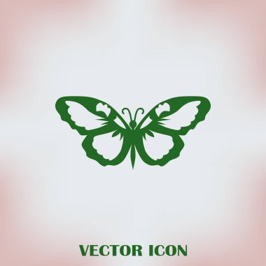 Kelebek logo grafik tasarım konsepti.