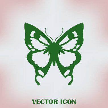 Kelebek logo grafik tasarım konsepti.