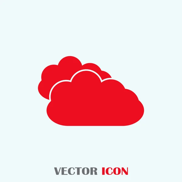 Zwei-Wolken-Vektorbild für Web-Anwendungen — Stockvektor