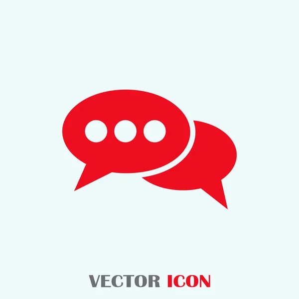 Ícone vetor sinal de chat — Vetor de Stock