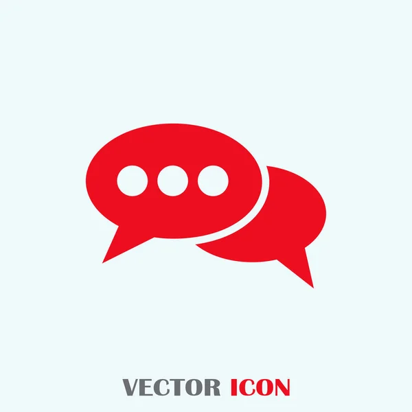 Signo de chat vector icono — Vector de stock