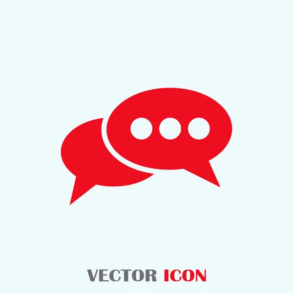 Ícone vetor sinal de chat — Vetor de Stock