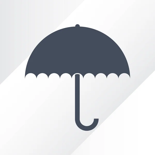 Εικονίδιο της ομπρέλας. Σύμβολο προστασίας από βροχή. Στυλ επίπεδου σχεδιασμού. — Διανυσματικό Αρχείο