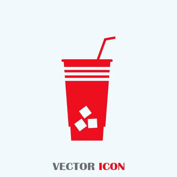 Cocktail icon isolated on background. Modern flat pictogram — Stock Vector