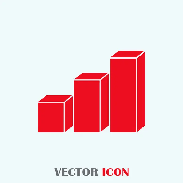 Gráfico Ícone em estilo moderno plana. Ilustração vetorial, EPS10 . — Vetor de Stock