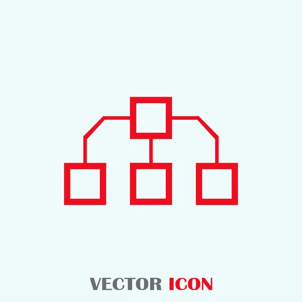 Flussdiagramm-Icon-Vektor. — Stockvektor