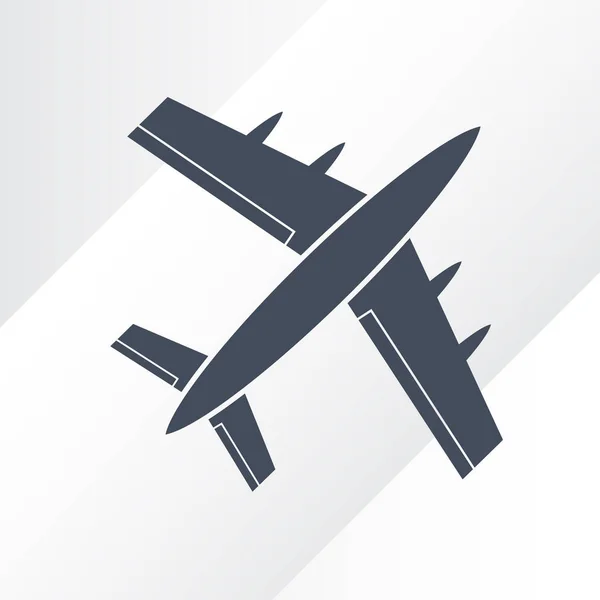 Plane icon vector, solid illustration, pictogram — Stock Vector