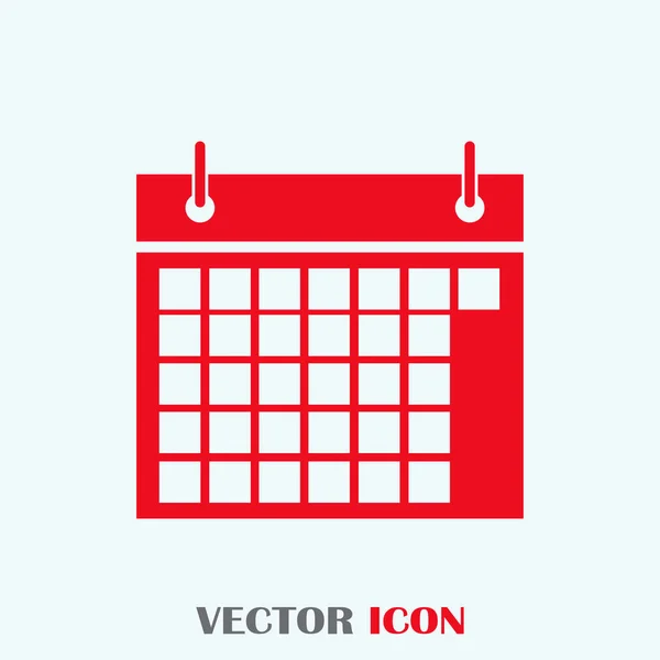 Kalender isoliert flache Web-Handy-Symbol — Stockvektor