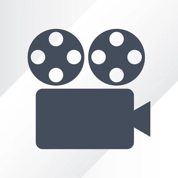 Icône de film, signe vidéo vectoriel, symbole de cinéma isolé — Image vectorielle