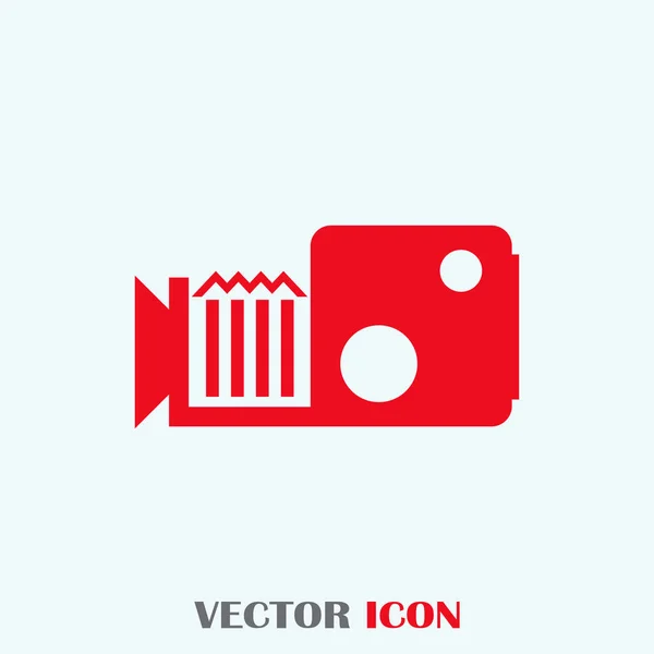 Camcorder web vector pictogram — Stockvector