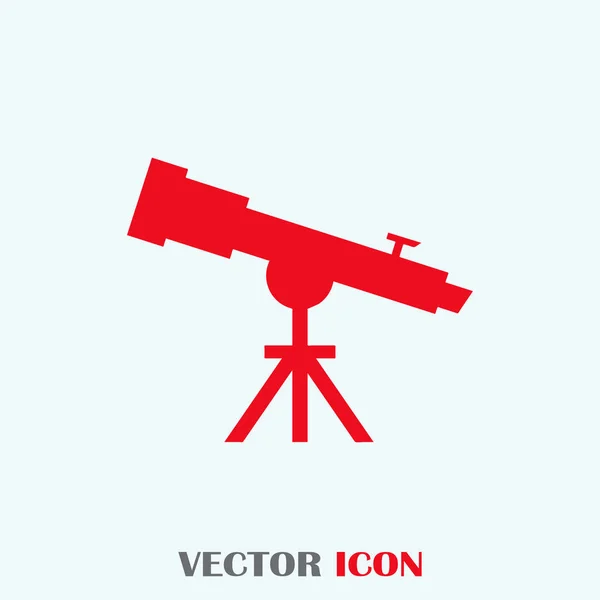 Teleskop-Symbolvektor, solide Illustration — Stockvektor