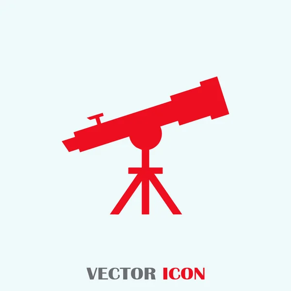 Вектор значков телескопа, сплошная иллюстрация — стоковый вектор