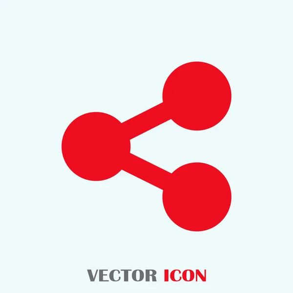 Икона молекулы. векторная иллюстрация — стоковый вектор