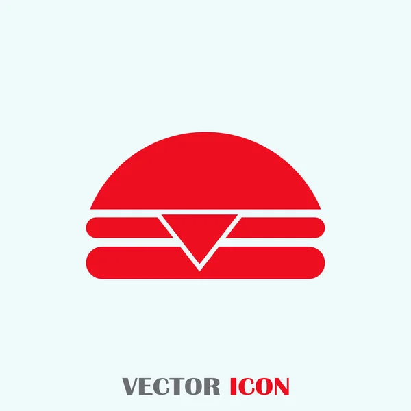 Hamburger Vektor Web Ikone — Stockvektor
