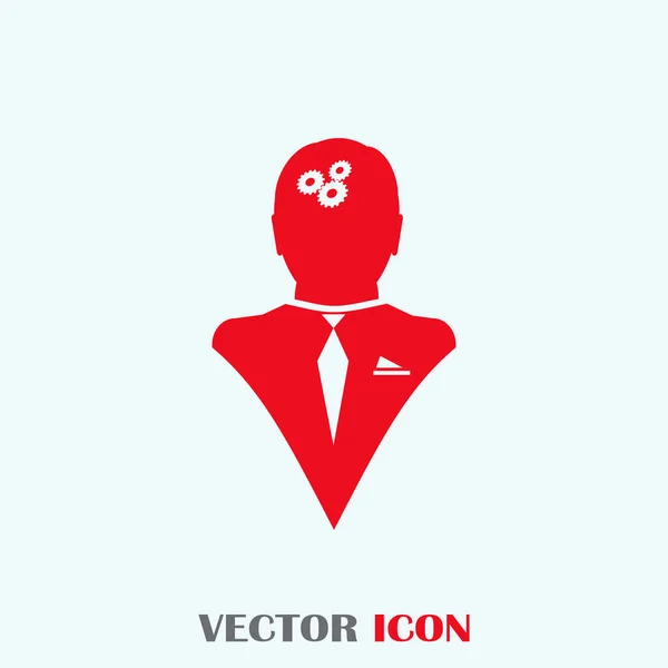 Zařízení v hlavě ikony — Stockový vektor