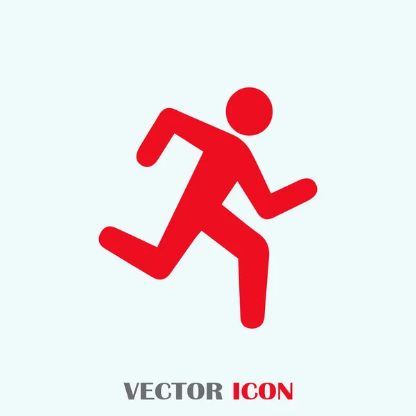 Hombre corriendo icono aislado un fondo, Arte vectorial . — Vector de stock